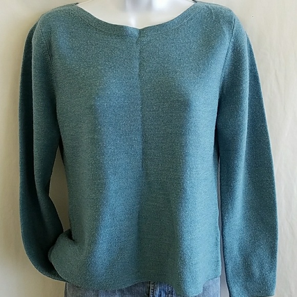 Eileen Fisher Sweaters - Eileen Fisher teal wool sweater